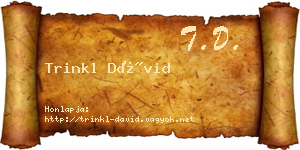 Trinkl Dávid névjegykártya