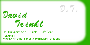 david trinkl business card